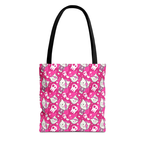 Pink Cat Tote Bag (AOP)