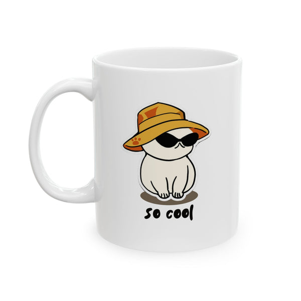 Chill cat Ceramic Mug, (11oz, 15oz)