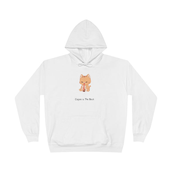 Coffee Cat Pullover Hoodie Sweatshirt