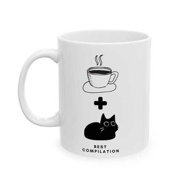 Best compilation Coffe and cats ,Ceramic Mug, (11oz, 15oz)